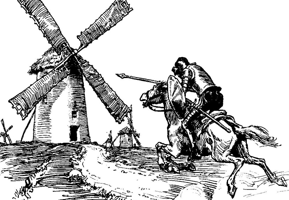 G.A.Harker. Don Quixote: Windmill